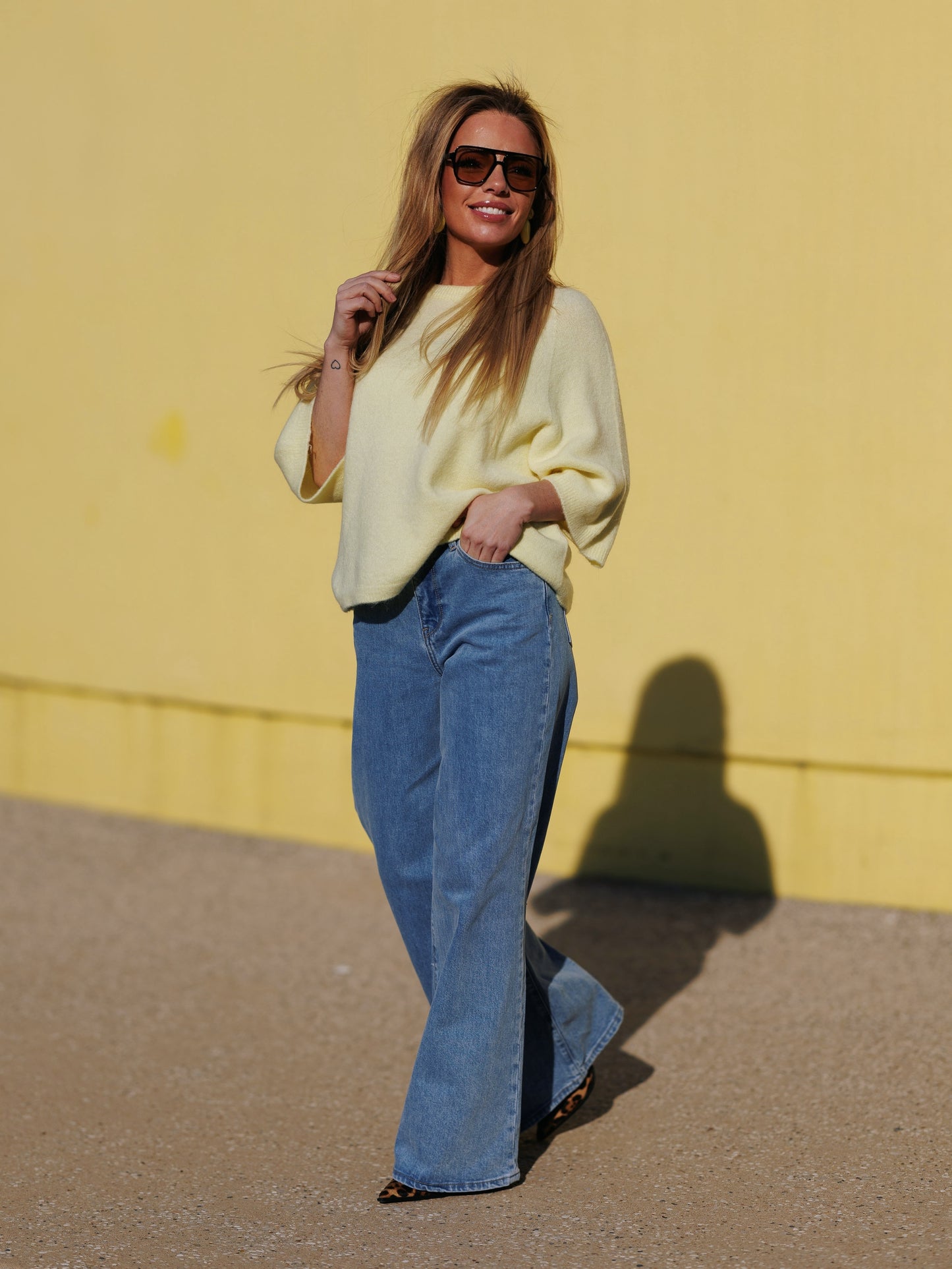 Knitwear Alpaca - zachtgeel