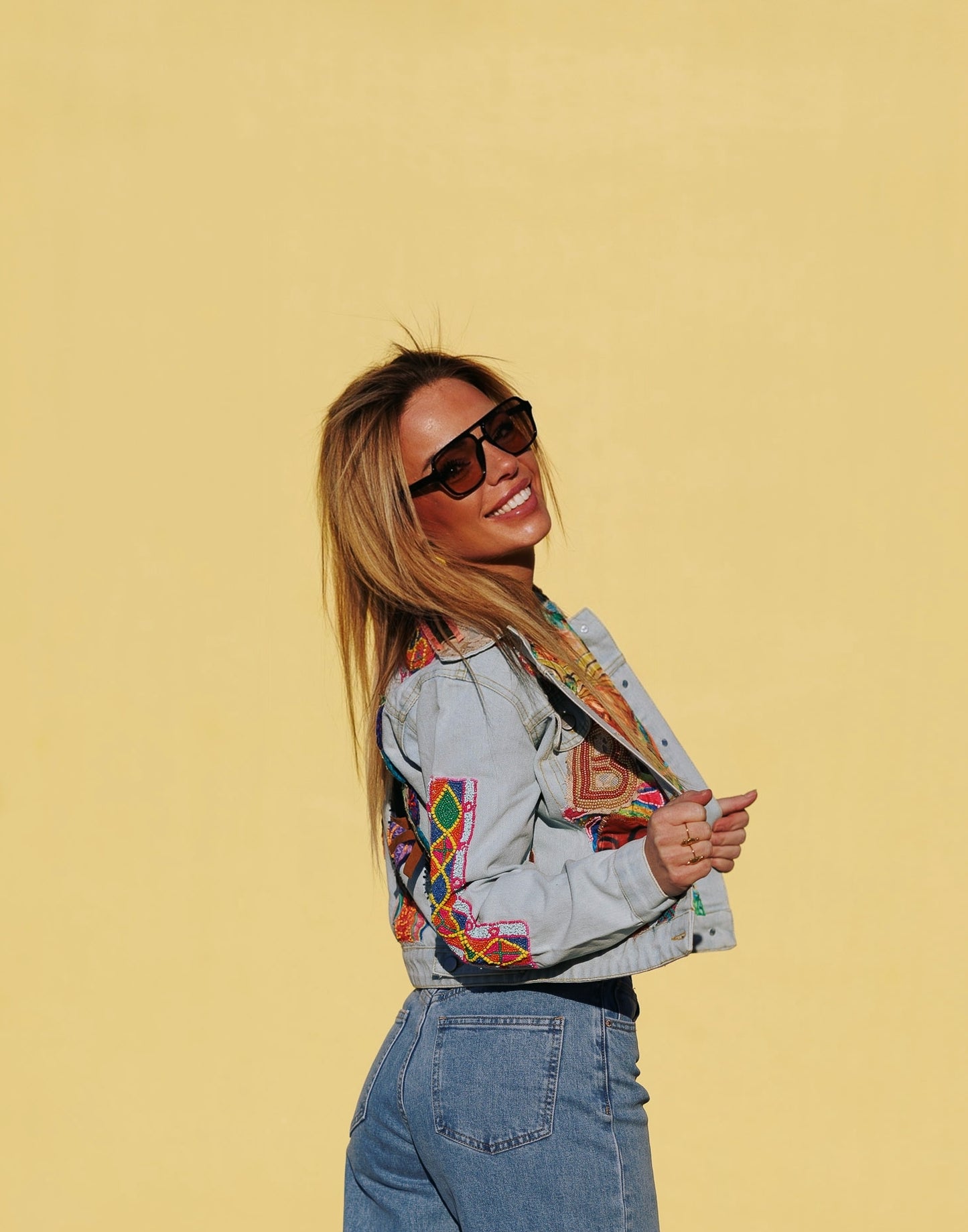 Jeansjas bohemian Afrique