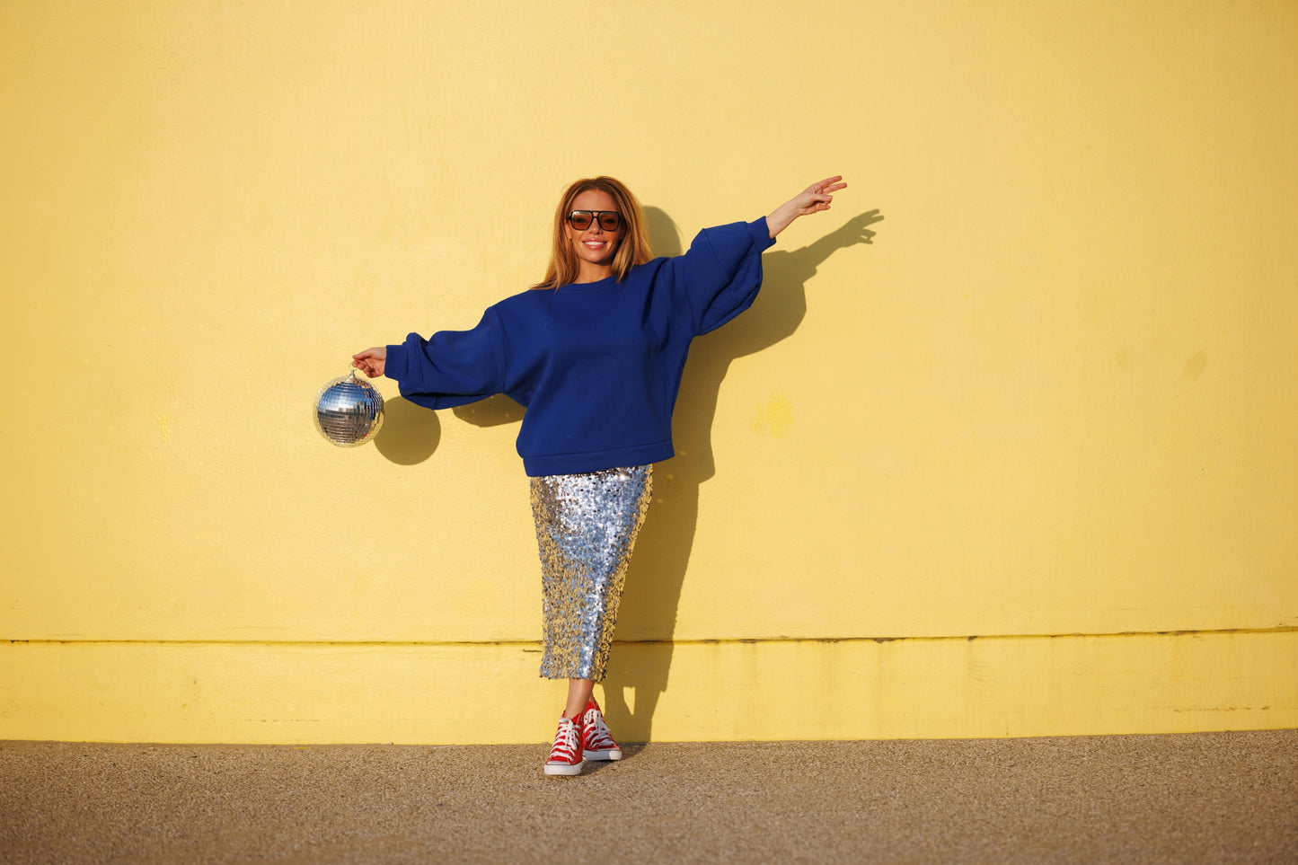 Sweater kobalt