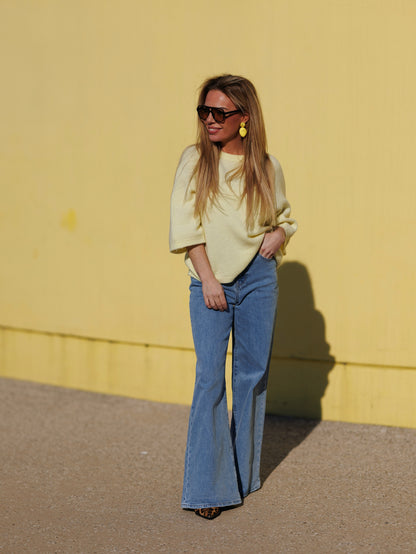Jeans flared licht