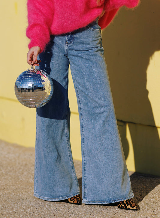 Jeans flared licht