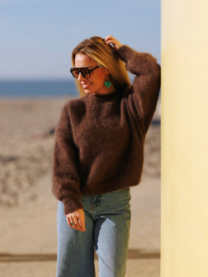 Knitwear - Mohair chocolade