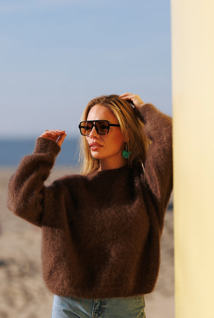 Knitwear - Mohair chocolade
