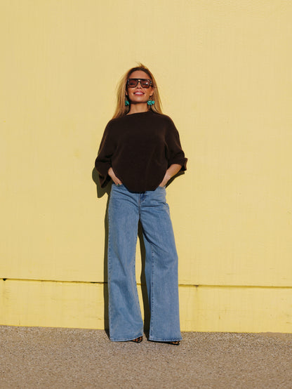 Knitwear Alpaca - chocolade