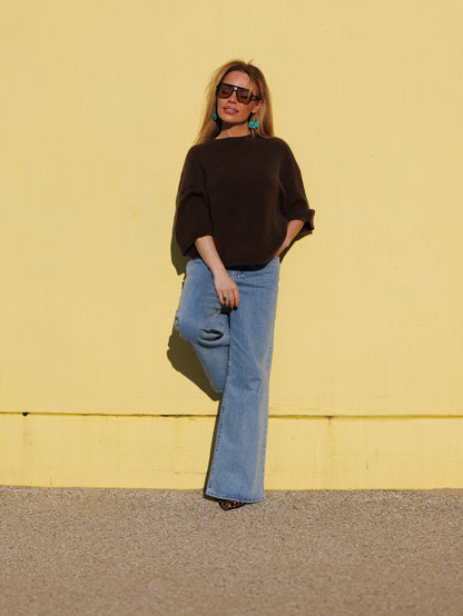 Knitwear Alpaca - chocolade