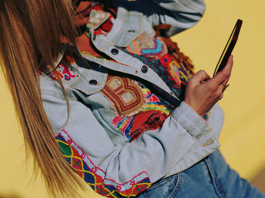 Jeansjas bohemian Afrique