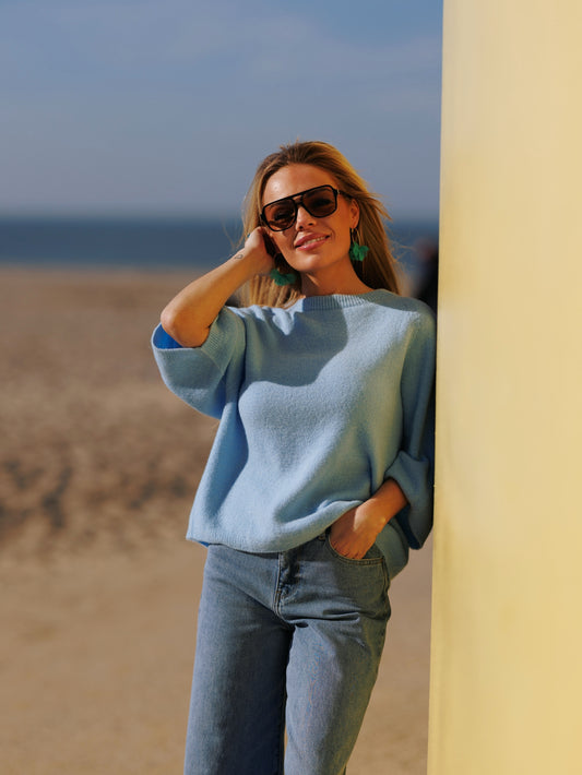Knitwear Alpaca - hemelsblauw