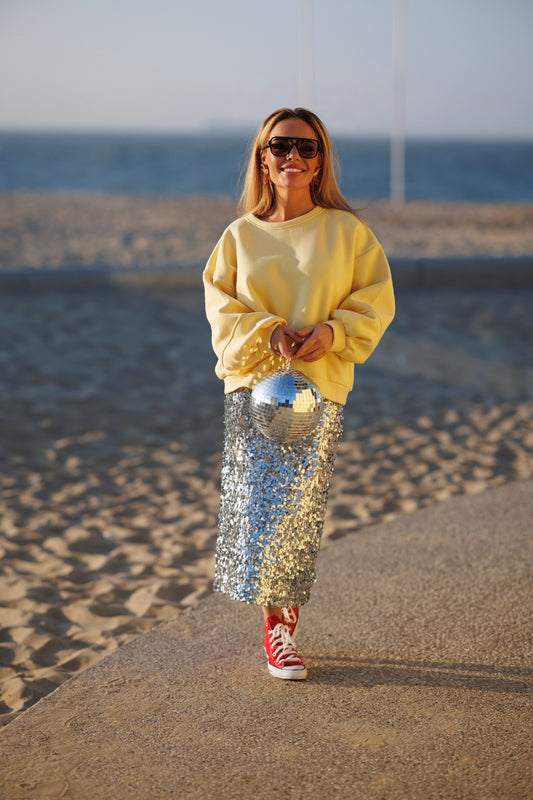 Sweater zachtgeel